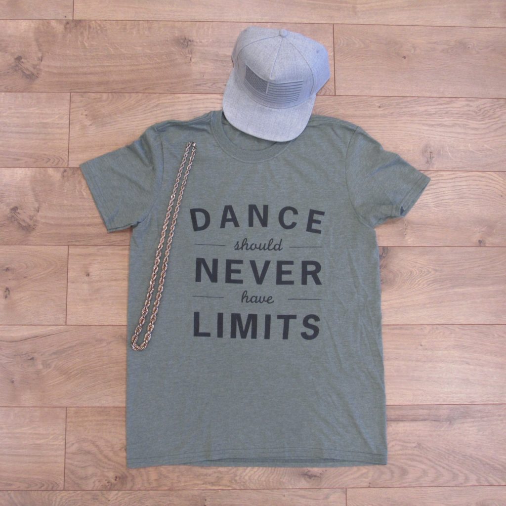 Dance Should Never Have Limits Shirt - Men's Crewneck - Olive Green