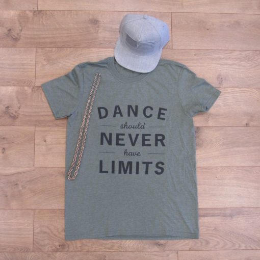 Dance Should Never Have Limits Shirt - Men's Crewneck - Olive Green