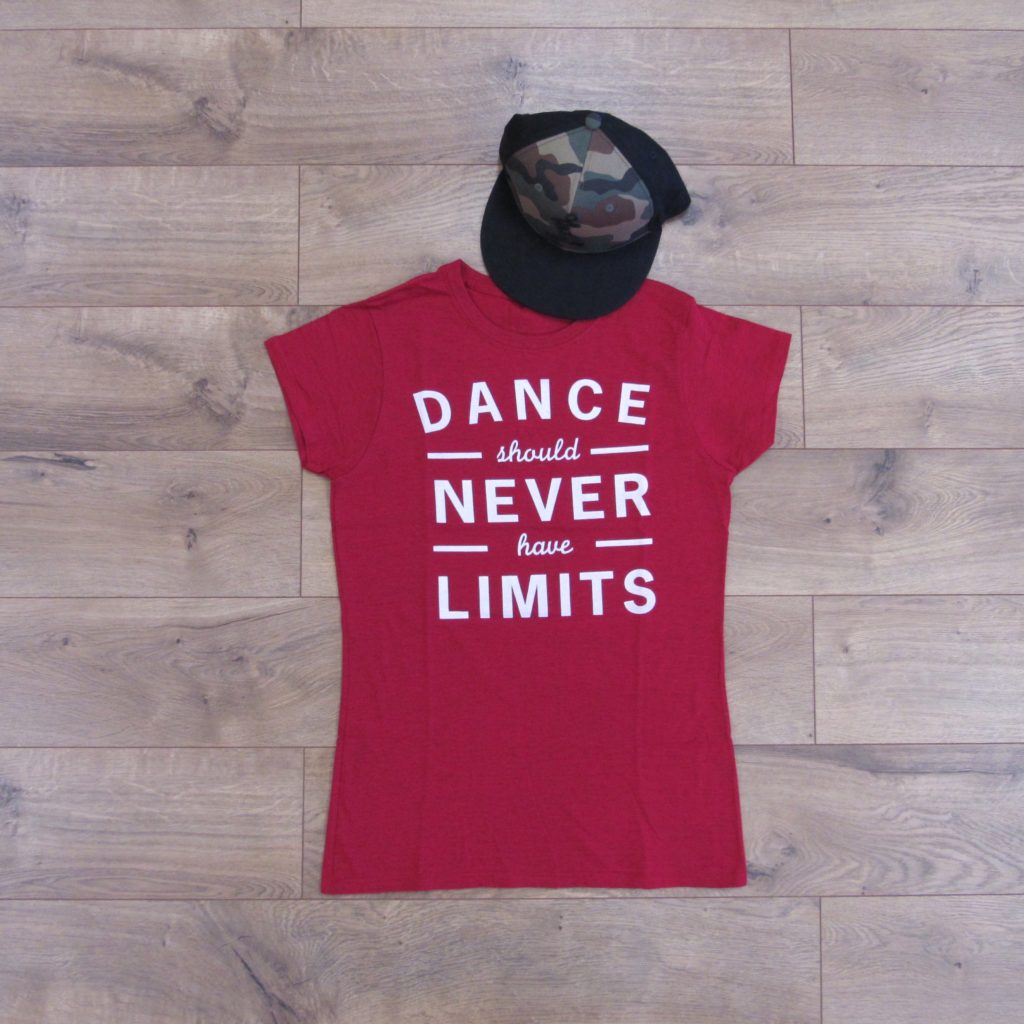 Dance Should Never Have Limits Shirt - Women's Crewneck - Red