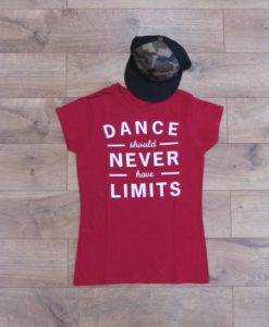Dance Should Never Have Limits Shirt - Women's Crewneck - Red