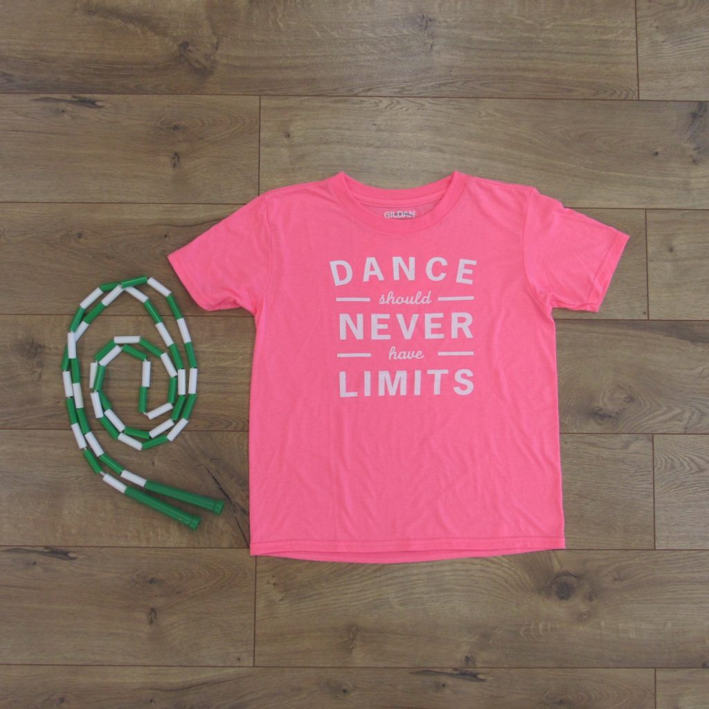 Dance Should Never Have Limits Shirt - Youth Crewneck - Neon Pink