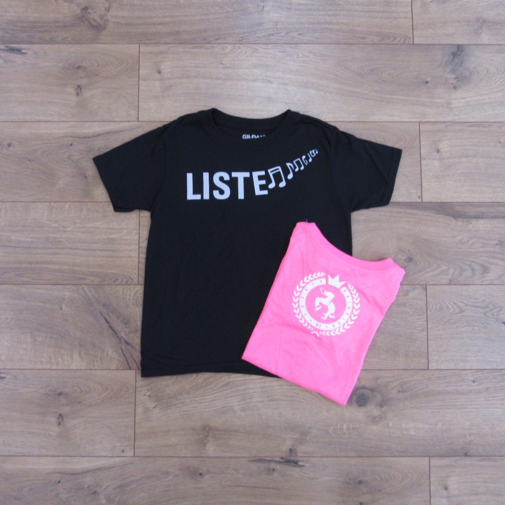 Listen Shirt - Youth Crewneck - Black